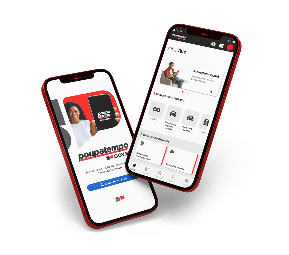 Imagens do aplicativo do SGGD